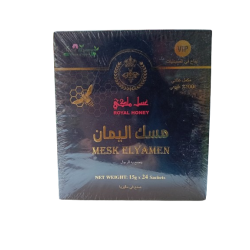 Mesk Elyamen Original Malaisien Miel Enrichi au jensing et Gelée Royal Hommes 24 Sachets / 15g