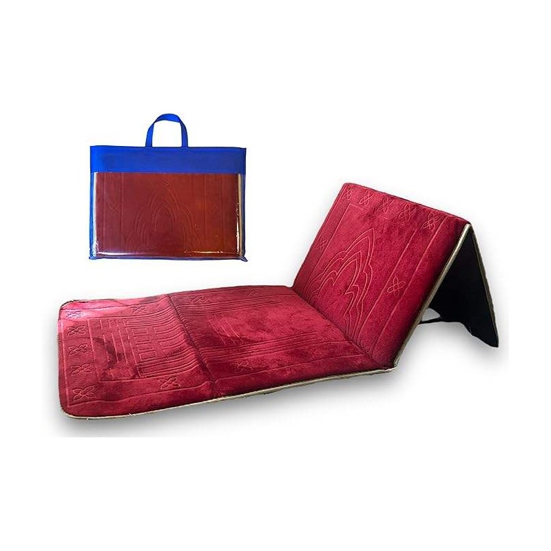 Tapis de Prière Luxe Support + Sac Couleurs différents سجادة صلاة